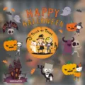 Halloween Fensteraufkleber statische Glasaufkleber süße Cartoon Kürbis Geist Details - Exquisite Cartoon Kombination Stil (HY—W019)