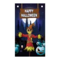 Halloween hängendes Banner Vogelscheuche Kürbis Muster Festival Party Wanddeko Stil - D004 Große Vogelscheuche