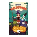 Halloween Hänge-Banner Dekoration Hexe Kürbis Party Poster Hintergrund Wand Deko Banner - D007 Große Hexe