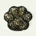Kristall Stein Harz Pfoten Schale, schwarze Gold Flocken Schmuck Ablage Schale. - Katzenpfoten-Form / Obsidian
