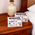 Natuurlijke kristal mineraal monster doos mini ruwe steen edelsteen agaat ambacht decor - Rechthoekige Box