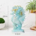 Natural crystal seahorse sculpture figurine, beautiful desktop animal ornament decor. - Amazonite Seahorse