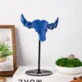 Natürlicher Lapislazuli Stierschädel Kristall Ornament Tischdekoration gotische Figur - Lapislazuli Stierkopf-Stil