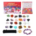 Calendario dell'avvento cristalli 24 pezzi set pietre grezze regalo di natale - Stile Misto Scatola a Sorpresa di Natale Rossa