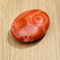 Pietra da pollice in agata rossa naturale cristallo curativo pietra da massaggio 4.5x3cm - Circa 4.5*3.5cm / Agata rossa