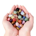 Natural colorful crystal tumbled stones for aromatherapy, fish tank decor, and home DIY. - 100g Pack
