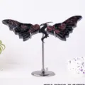 Natürlicher Kristall Drachenflügel Ornament Mineralien Exemplar Desktop Dekor Geschenk - Feuerwerksgranat / Ca. 18.5*13cm