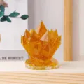 Bernstein Harz Kristall Cluster Ornament dekorative Entmagnetisierung Stein Display Ständer - Citrin