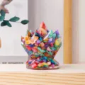 Bunte Kristallsplitter Harz Cluster Ornament Kristallhalter Home Office Tischdekor - Abalone-Muschel