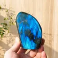 Natürlicher blauer Labradorit Kristall Freiform Rohstein Mineralien Deko Schreibtisch. - Unregelmäßig 450-500g