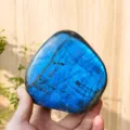 Blauer Labradorit Kristall Stein Freiform Polierter Mineralprobe Variante Option Stil - Unregelmäßig 700-750g