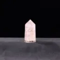 Pink resin crystal healing tower pillar chakra stone for yoga meditation home decor SKU - Rose Quartz (Resin + Rose Quartz Chips)