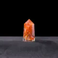 Natural crystal stone resin hexagonal pillar energy generator for yoga meditation healing display. - Red Agate (Resin + Red Agate Chips)