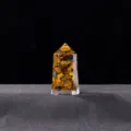 Natural Crystal Resin Hexagonal Pillar Tiger Eye Stone Energy Column for Meditation Decor Variant - Tiger's Eye (Resin + Tiger's Eye Chips)