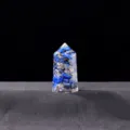 Natural Lapis Lazuli Crystal Chip Resin Hexagonal Energy Tower For Yoga Meditation - Lapis Lazuli (Resin + Lapis Chips)