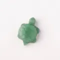 Natural green crystal turtle figurine, cute carved animal ornament for home office desk decor. - Aventurine Jade