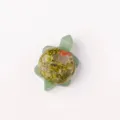 Natural Crystal Turtle Figurine Ornament Green Stone Animal Carving Decor Gift - Unakite