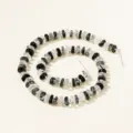 Filo di perle in quarzo rutilato nero irregolari per la creazione di gioielli fai da te. - Stile Quarzo Rutilato Nero / Circa 13-14mm