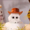 Natural crystal raw stone cowboy cute pet ornament desktop decoration handicraft crystal carving - Crystal Little Cowboy ~ White Turquoise
