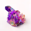 Regenbogen Aura Quarz Kristall Stufe Rohstein Mineralien Probe Deko Feng Shui - Hellviolett / Ca. 10-30g
