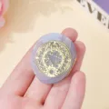 Natürlicher Achat Magnet Kühlschrankaufkleber mit goldenem Runen Kristall Design, kreative Deko. - Stil 01