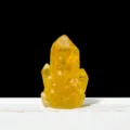 Gelbe Kristall-Cluster Mineralstufe Edelstein Heimtextilien Tischdekoration Deko. - Gefärbter Gelber Stein Stil 1