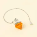 Kristall Diamant Pendel Lebensbaum Harz Edelstein DIY Anhänger Halskette Schmuck - Verbesserter gelber Quarz