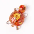 Roter Achat Kristall Harz Geld Schildkröte Figur Feng Shui Heim Büro Desktop Ornament Variante - Roter Achat