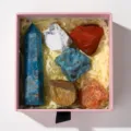 Natural crystal raw stone set gift box rough mineral specimens crystal decor display - Apatite Pillar Set