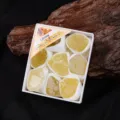 Natural citrine raw crystal mineral specimen gift box set for science teaching and home decor. - Citrine Raw Stone