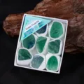Green Fluorite Crystal Rough Mineral Specimen Gift Box Natural Healing Stones Science Decor - Green Fluorite Stone