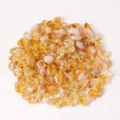 Natürliche brasilianische Zitrin Trommelsteine, große Deko Steine für Aquarium und Vase. - 9-12mm/100g