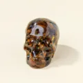 Crystal resin skull ornament gothic home decor crystal gravel Halloween craft statue - Skull / 5*4cm / Tiger's Eye