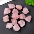 Pietre grezze naturali di quarzo rosa sfuse cristalli di guarigione per decorazioni casa. - Confezione da 100g (1-2cm)