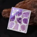 Natural amethyst cluster mineral specimen gift box, perfect for science teaching and home decor. - Amethyst Raw Stone
