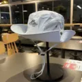 Outdoor hiking sun protection fisherman hat with breathable mesh and adjustable drawstring for camping. - Mesh Quick-Dry - Light Grey