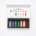 Natural crystal hexagonal pillar stone set with gift box, chakra healing gemstone kit. - 7 Pillars Crystal Set Type C / 7 Pieces/Pack