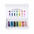 Natural crystal pillar set chakra healing gemstone gift box variant D quartz minerals - 7 Pillars Crystal Set Type D