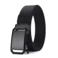 Ceinture en toile de nylon noire pour homme avec boucle automatique en alliage. - 120cm / 3008 Noir