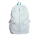 Light mint green backpack for women girls, cute bow embroidery, casual school bookbag daily use - Blue