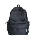 Japanese style dot print backpack cute student casual school bag for girls daily use - Black