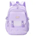 Zaino scolastico viola per ragazze, grande zaino casual impermeabile con tasca frontale. - Viola
