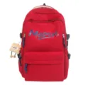 Red casual large capacity travel backpack stylish daily simple school bag for men and women - Without Pendant / Red