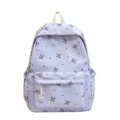 Sac à dos d'école décontracté et léger pour étudiants, sac violet élégant de grande capacité - Violet