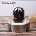 Smokey quartz crystal water bottle infuser tea cup glass bottle replacement parts. - Smoky Quartz
