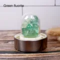 Crystal Water Bottle Lid Component Green Fluorite Crystal Stones Variant Replacement Part - Green Fluorite