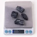 Pietra Grezza Nera Tormalina Naturale Cristallo Campione 4pz 50g Minerale Grezzo Decor - 2-3cm / Peso 50g