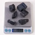 Pietra Grezza di Tormalina Nera Naturale 100g Campione Minerale Cristallo Variante - 2-3cm / Confezione da 100g