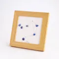 Waage Naturkristall Stein Sternbild Fotorahmen Holz Desktop Dekoration Geschenk Artikel - Waage - Lapislazuli