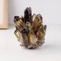 Natürlicher Rauchquarz Kristall Cluster Mineralstufe Heilstein Dekoration für Zuhause. - Rauchkristallcluster / 200-300g (Mit Sockel)